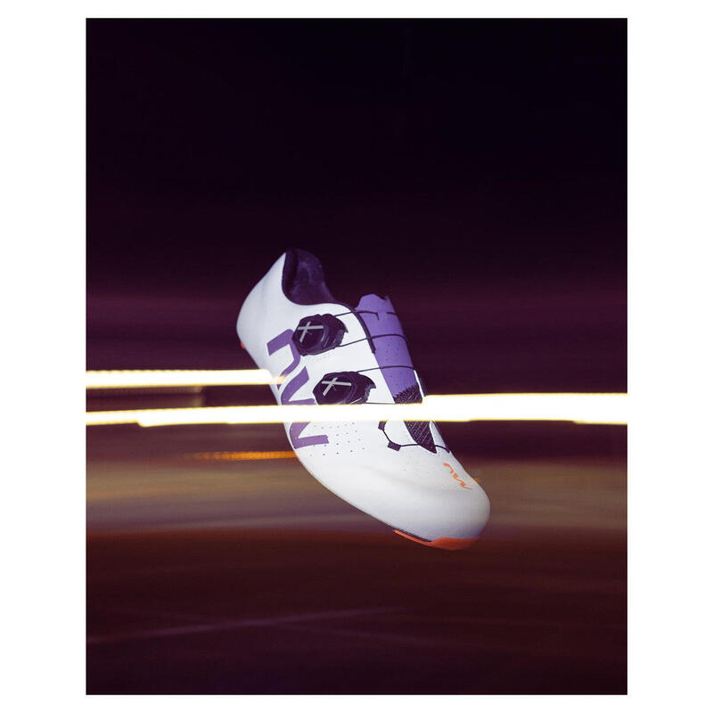 Pantofi ciclism sosea - Veloce Extreme - Light Grey | Dark Purple