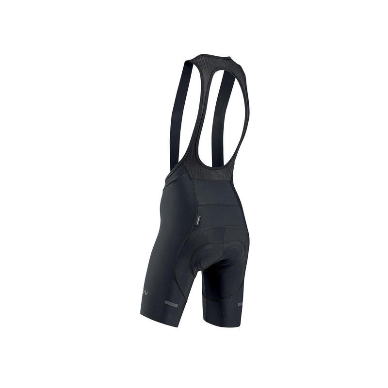Pantaloni ciclism scurti cu bretele - Fast W - negru