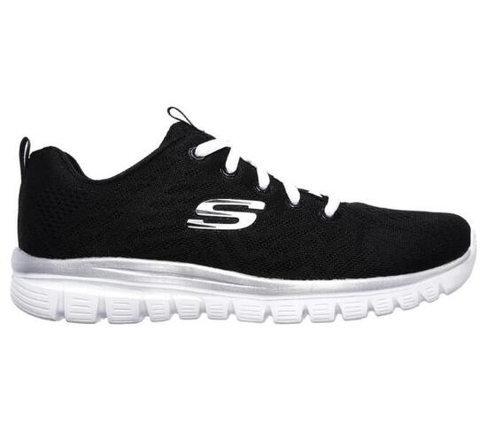 Zapatillas Skechers modelo 12615-BKW para mujer
