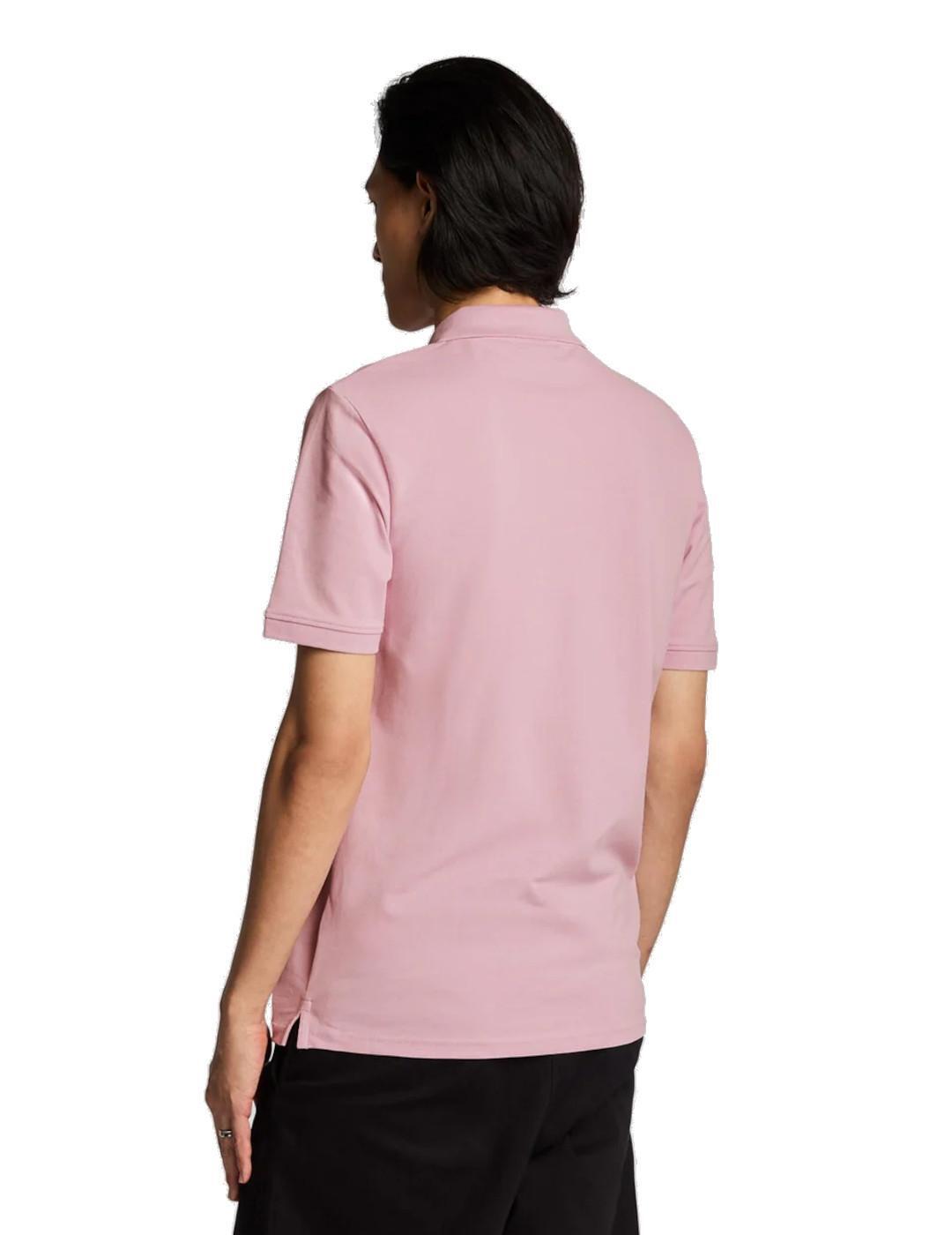 Polo para Hombre Lyle & scott Plain Rosa 3/4