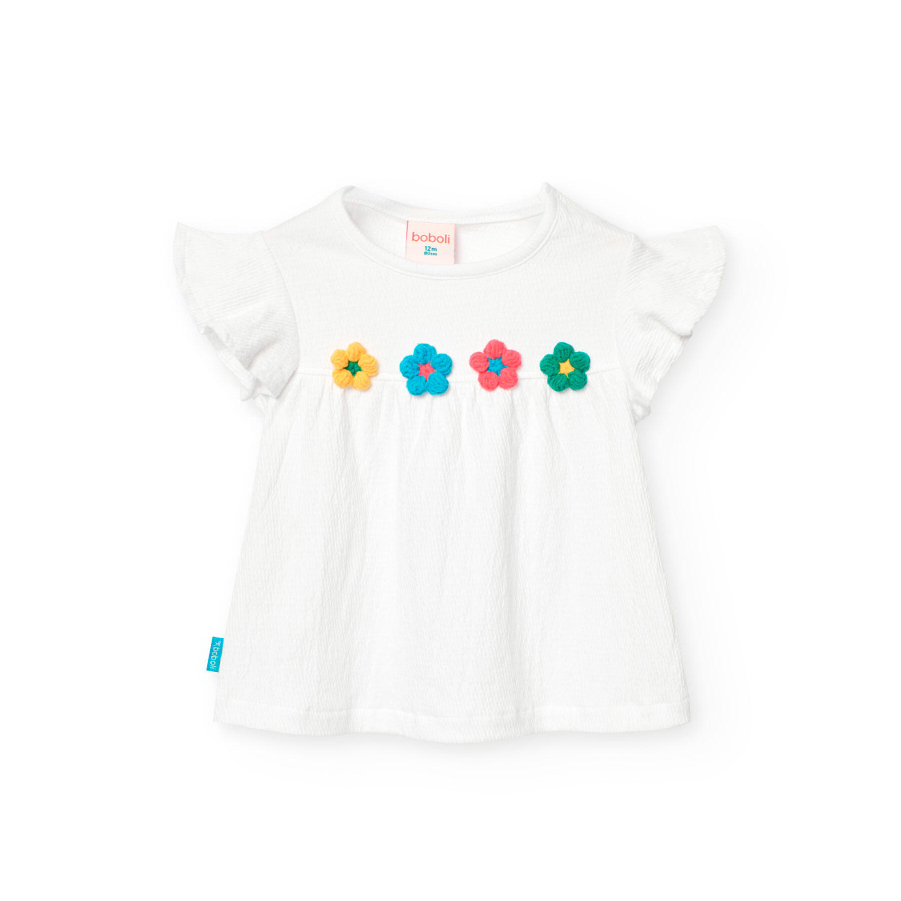 BOBOLI Camiseta Gimnasia Niña Boboli Blanco