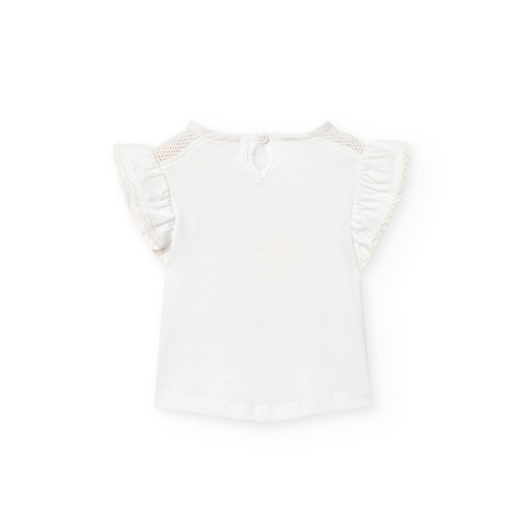 Camiseta Gimnasia Niña Boboli Blanco 2/4