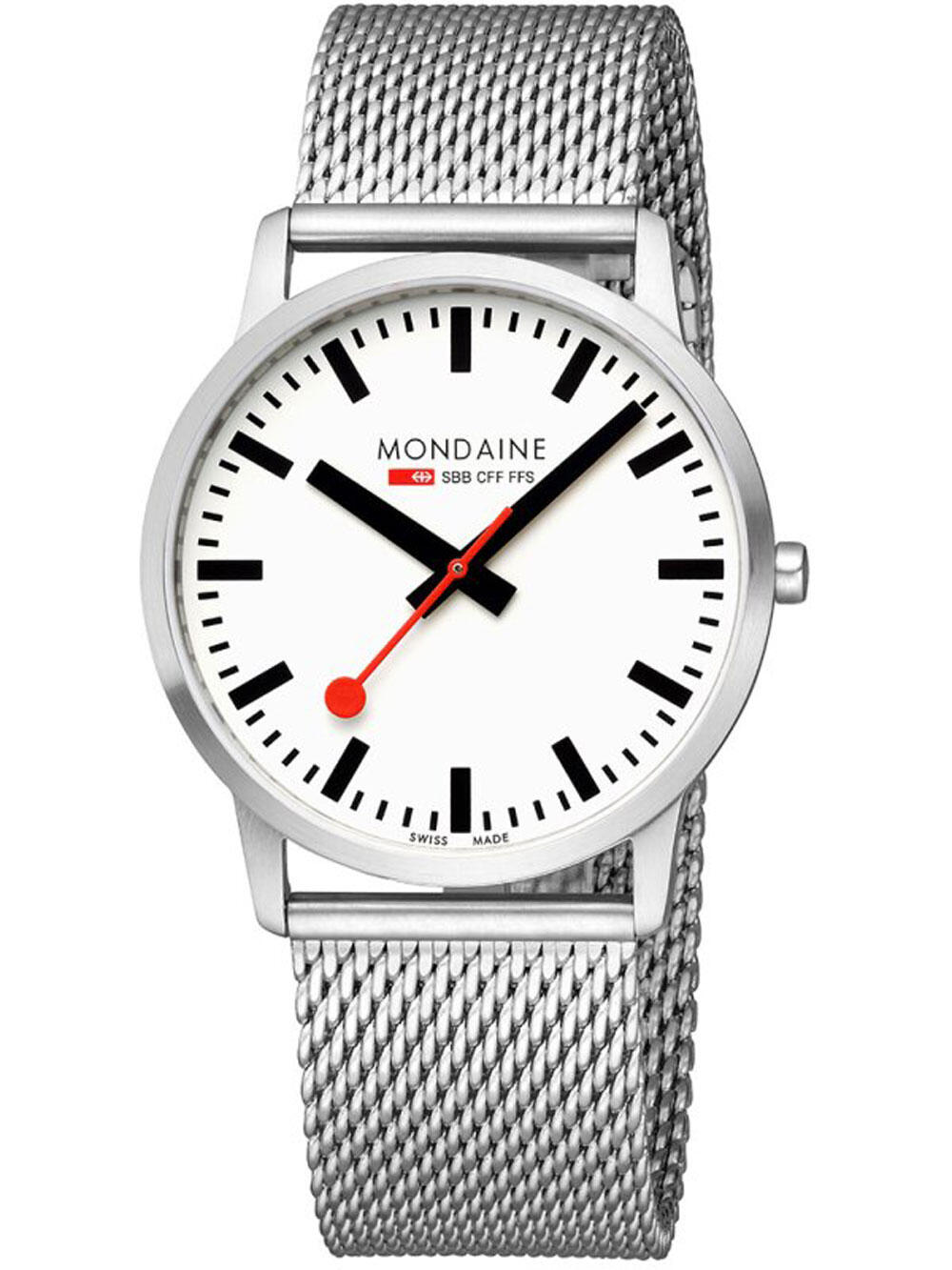 Herrenuhr Mondaine A638.30350.16SBZ, Quartz, 40mm, 3ATM 2/4