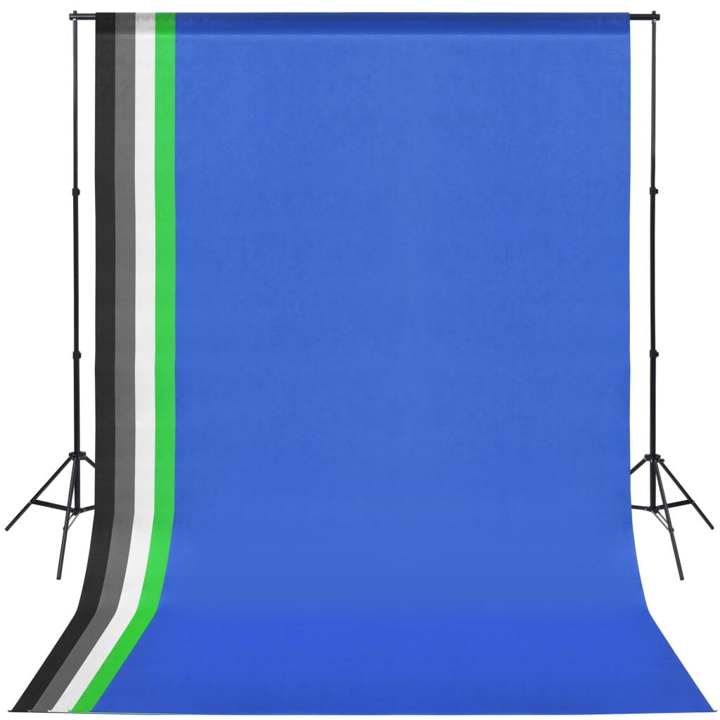 Ensemble de Studio Photo Professionnel avec 5 Arrière-Plans et 2 Softboxes 3/4