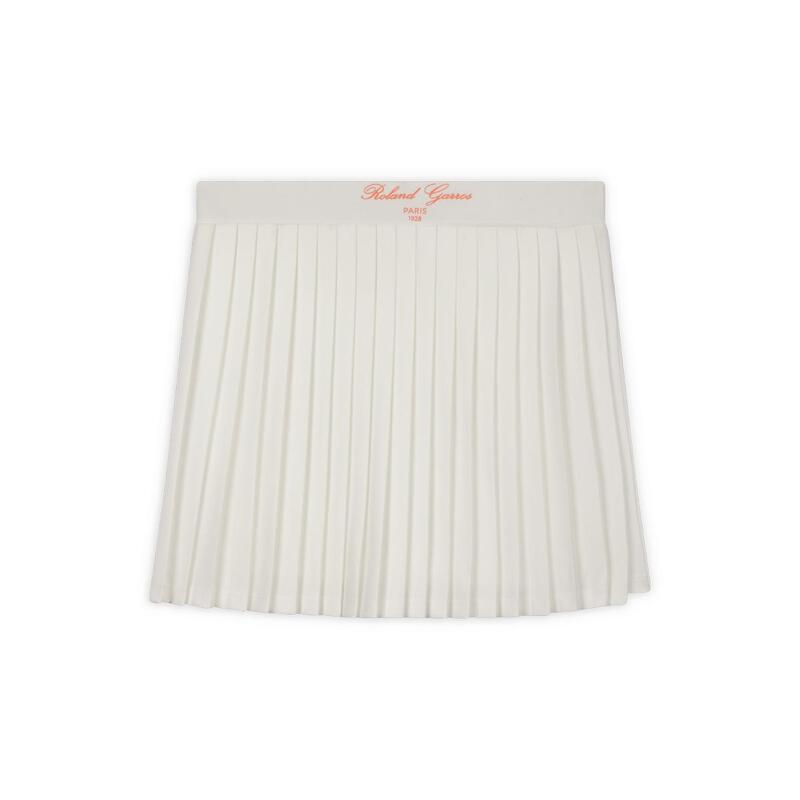 Jupe plissée Sporty Chic Femme Roland-Garros - Ecru