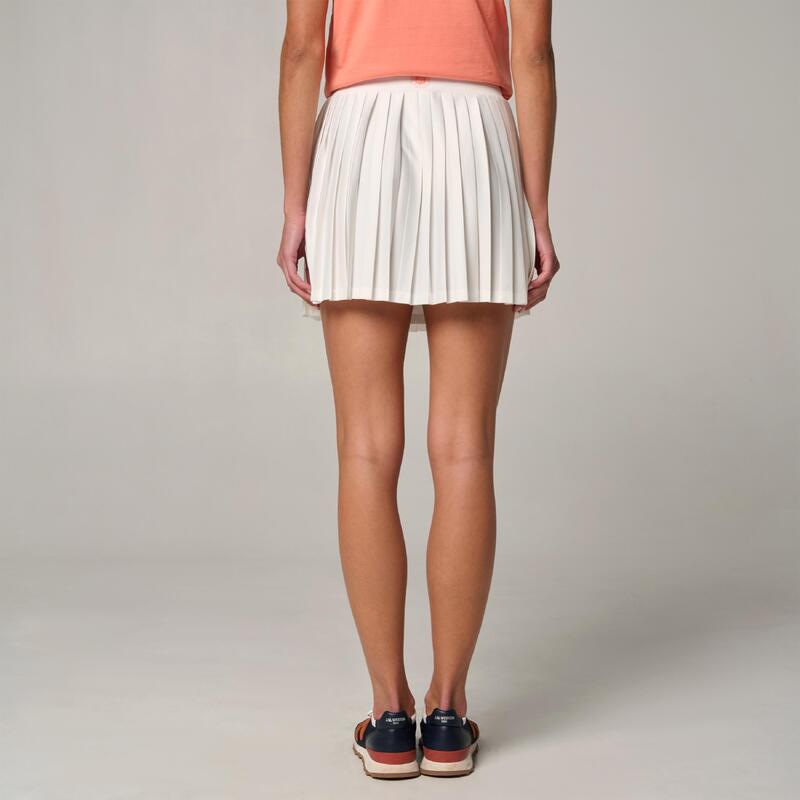 Jupe plissée Sporty Chic Femme Roland-Garros - Ecru