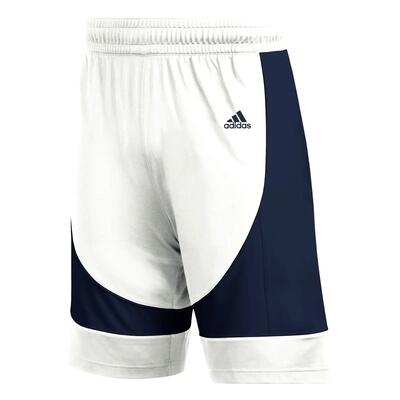 Adidas next prm heren basketbalshorts, wit/marine, maat l