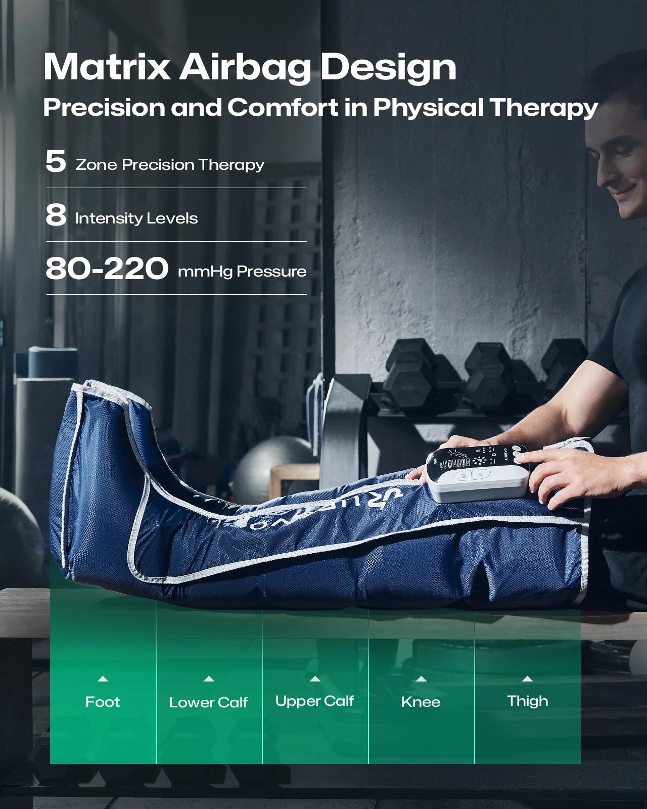 UREVO Wireless Recovery Massager Blau 3/7