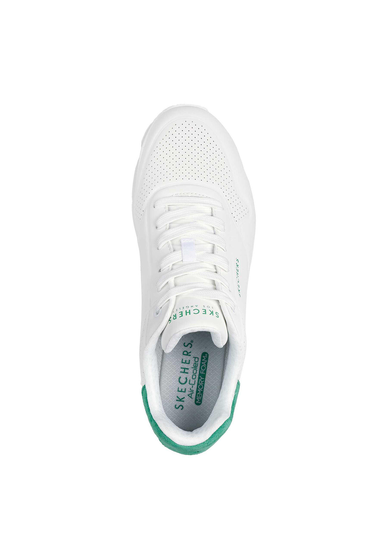 Skechers Street Uno - Suited on Air Herren Sneakers 183004 WGR weiss/grün 3/4