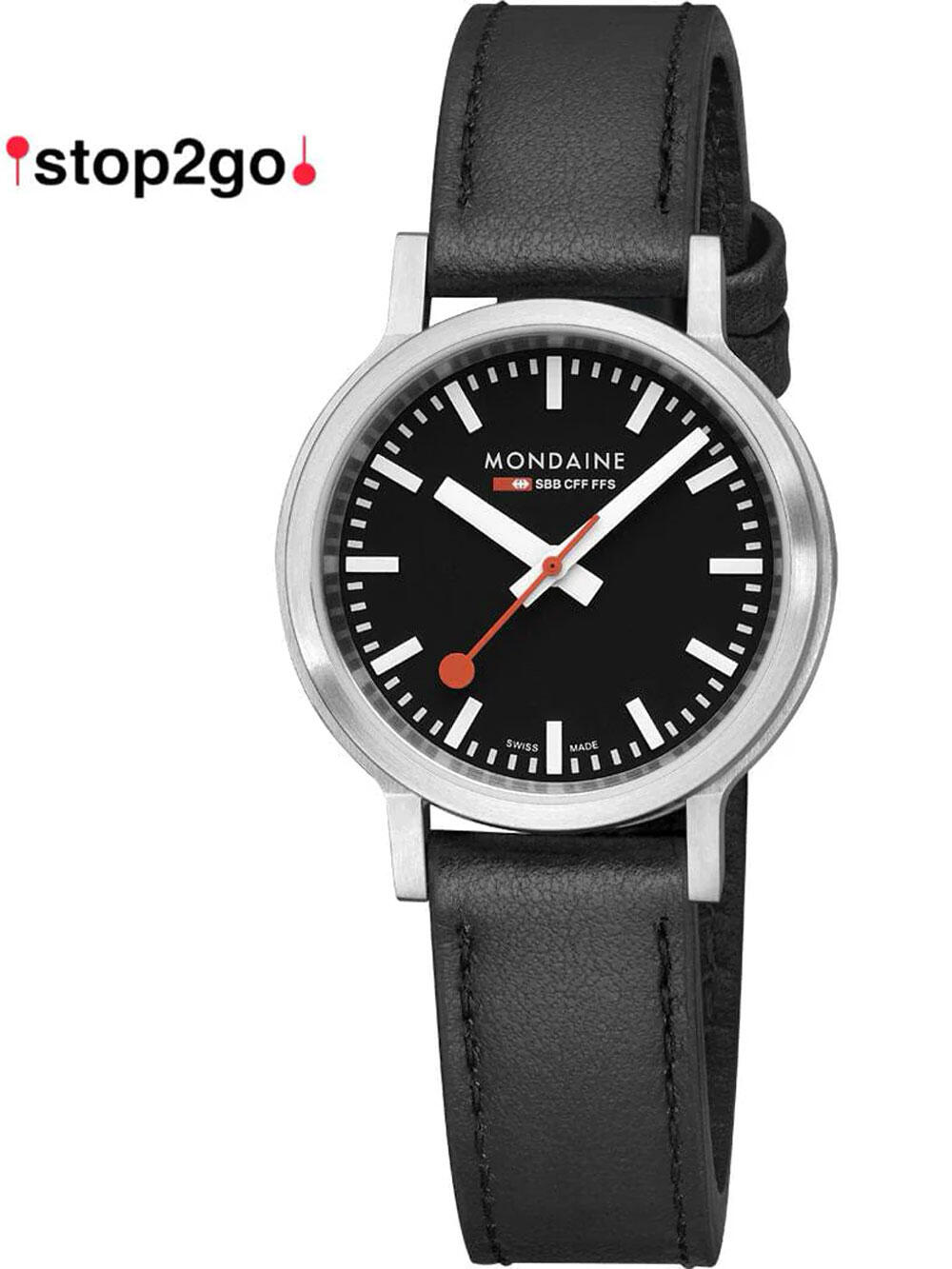 Damenuhr Mondaine MST.34020.LBV.SET, Quartz, 34mm, 3ATM 2/5