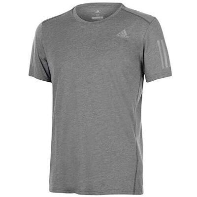 Maglietta da Running Uomo ADIDAS RESPONSE in Grigio Scuro Heather