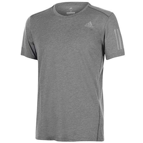 Maglietta da Running Uomo ADIDAS RESPONSE in Grigio Scuro Heather