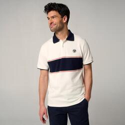 Polo Heritage Homme Roland-Garros - Ecru et Marine