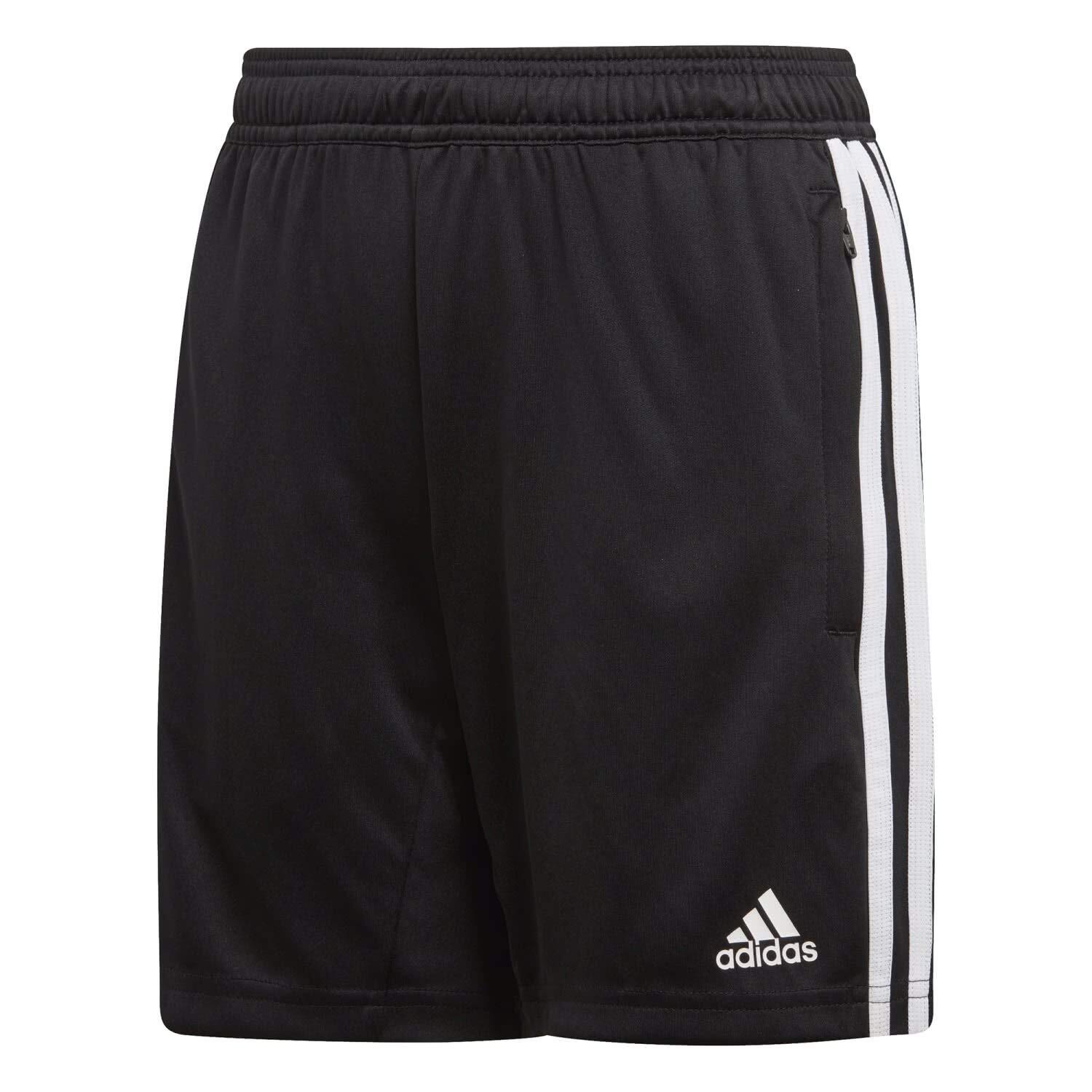 Pantaloncini da Calcio Adidas Tiro 19 Tr, Unisex Bambini, Nero e Bianco 1/4