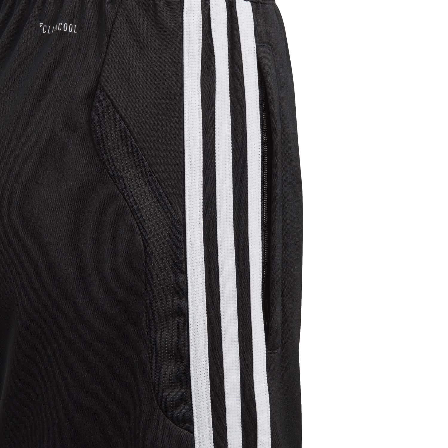 Pantaloncini da Calcio Adidas Tiro 19 Tr, Unisex Bambini, Nero e Bianco 4/4
