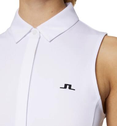 J. Lindeberg Dena Sleveless Top, Camisola pólo de golfe sem mangas para mulher, 4/4