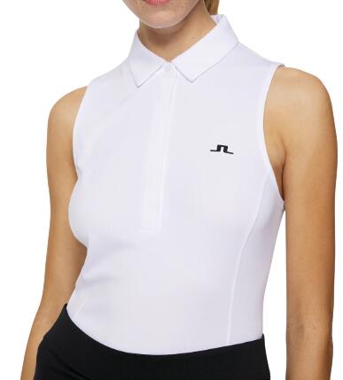 J. Lindeberg Dena Sleveless Top, Camisola pólo de golfe sem mangas para mulher, 2/4