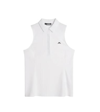 J. Lindeberg Dena Sleveless Top, Camisola pólo de golfe sem mangas para mulher, 1/4