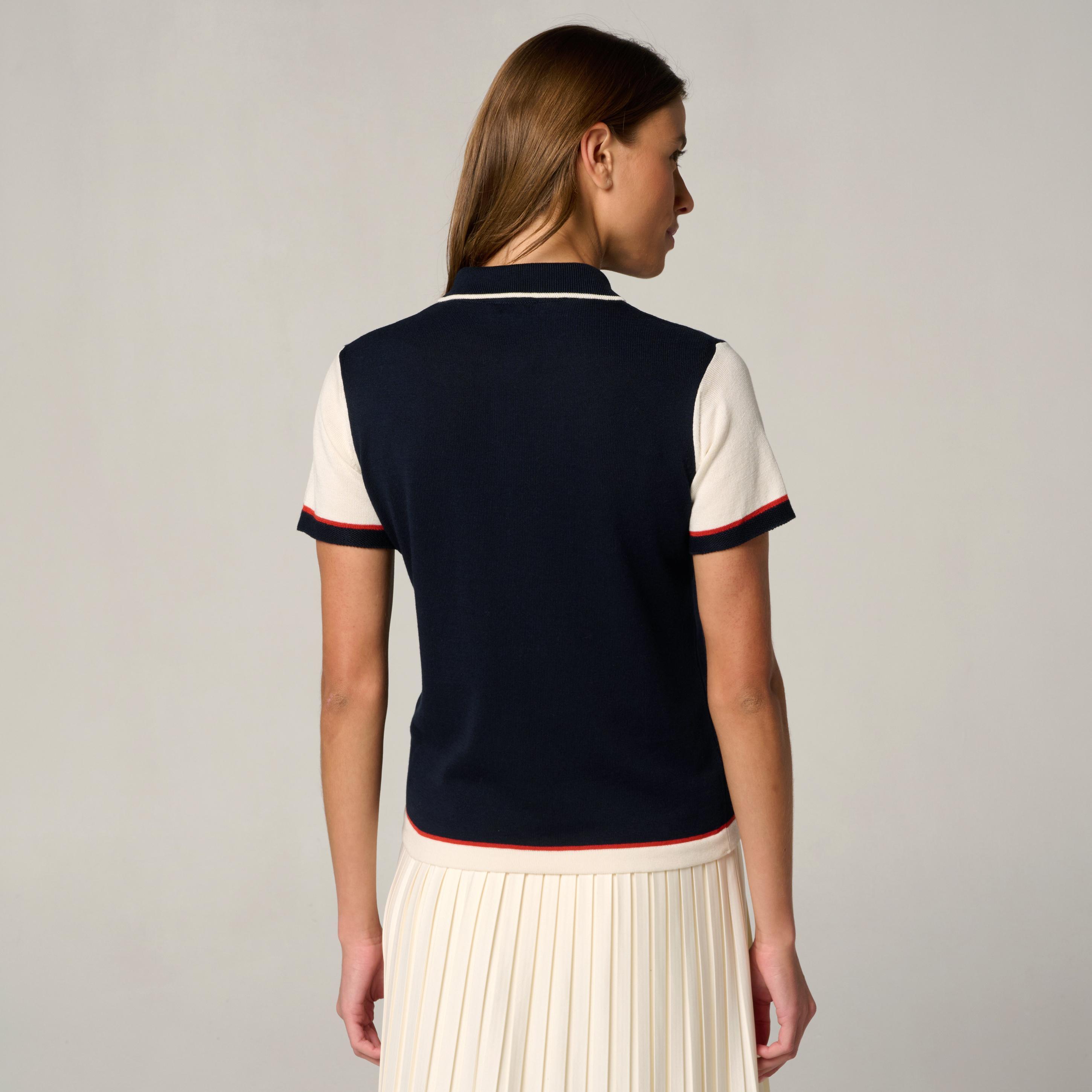 Polo Heritage Femme Roland-Garros - Marine 4/5