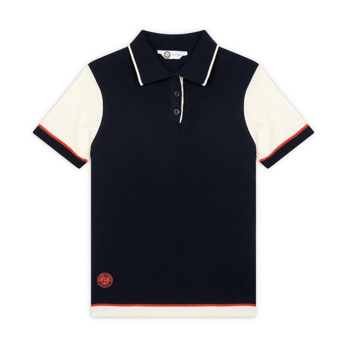 Polo Heritage Femme Roland-Garros - Marine 5/5