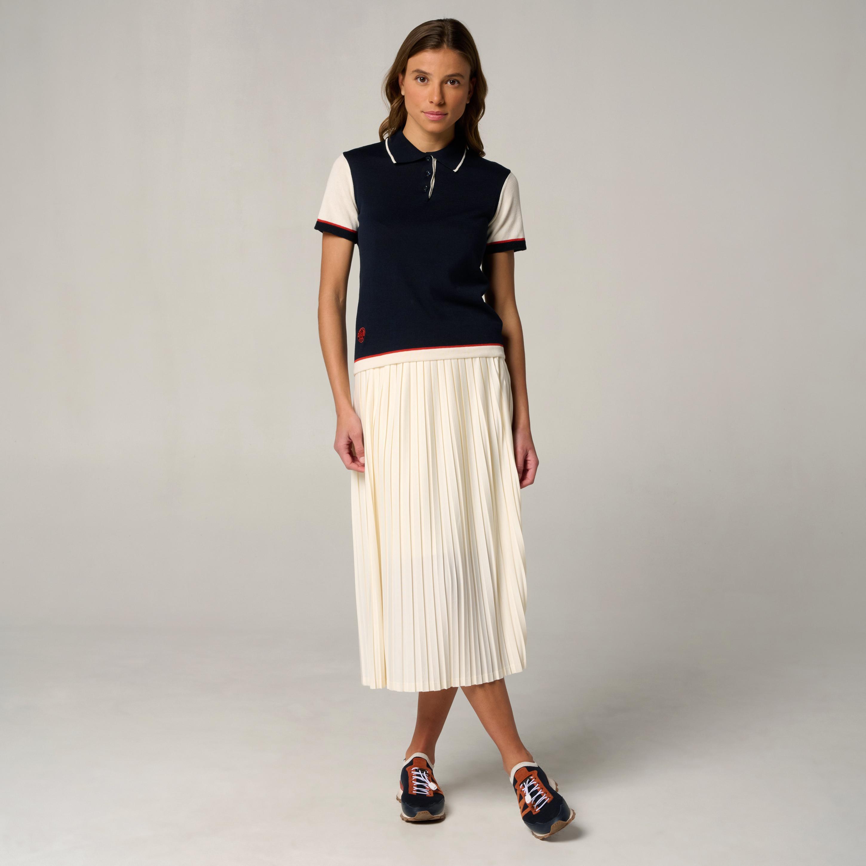 Polo Heritage Femme Roland-Garros - Marine 3/5