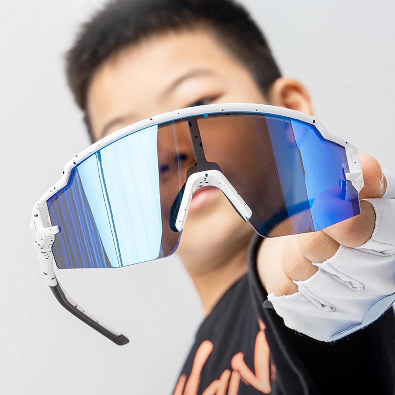 SINSPORT eyewear Occhiali da Sole Bambino Bambina, Occhiali Sportivi Ciclismo Baseball Running Bici, Protezione UV400 per Ragazzi e Ragazze