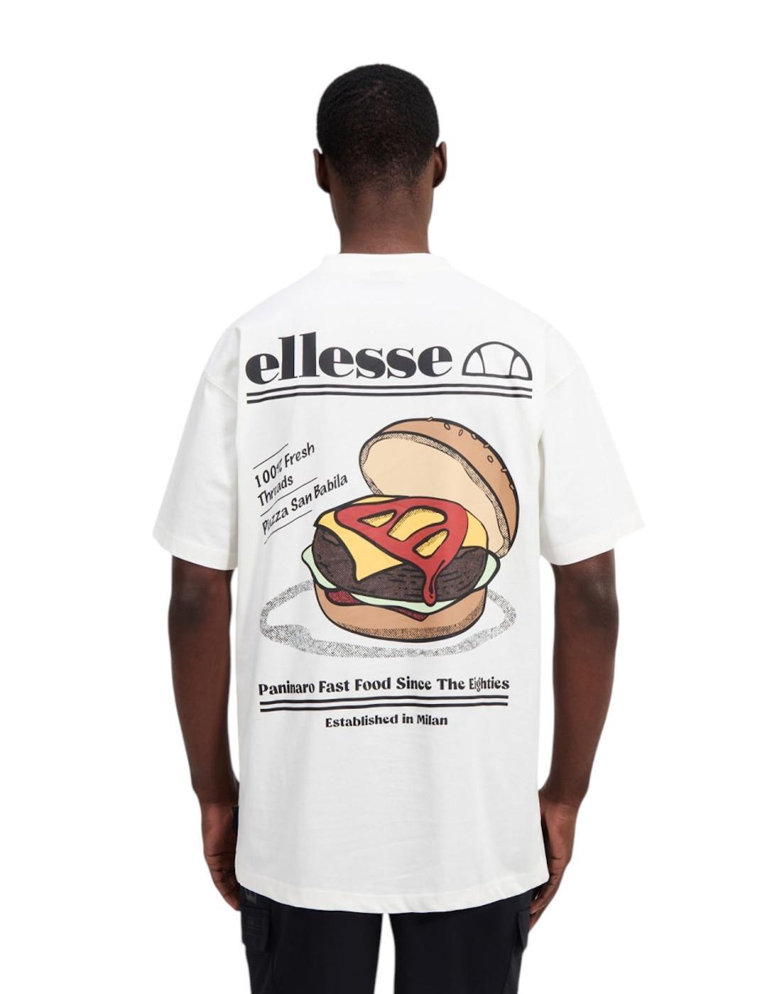Polo de navegación, camisetas para hombre Ellesse Byronso Blanco 2/4