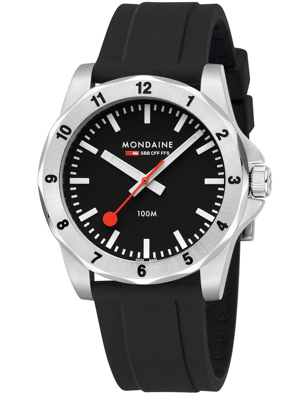 Mondaine MSN.42120.RB, Quartz, 42mm, 10ATM 2/5