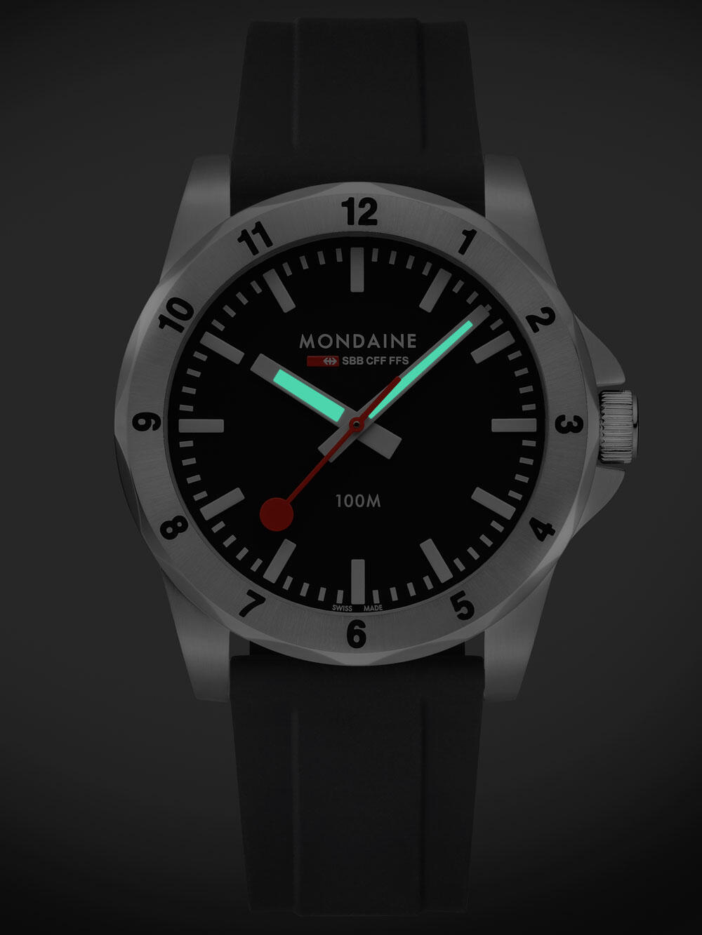 Mondaine MSN.42120.RB, Quartz, 42mm, 10ATM 3/5