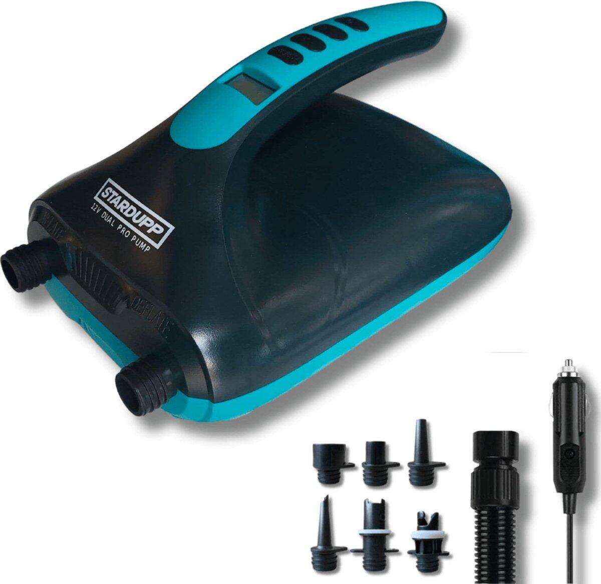 STARDUPP Stardupp Dual Pro SUP Pomp 20 PSI - Snelle Elektrische Pomp - Voor SUP en meer