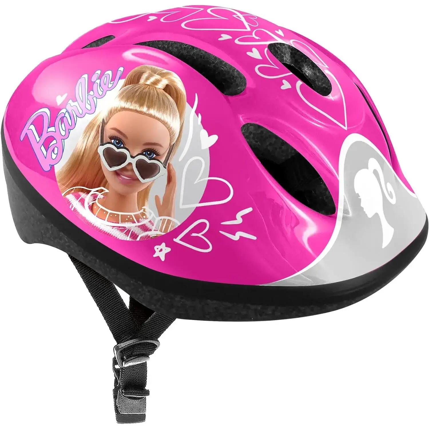 Casca de protectie pentru copii cu marime reglabila, 52-56cm, multicolor, Barbie 1/2