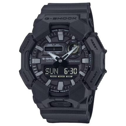 Casio Analoog En Digitaal Horloge Zwart/Zwart GA-010-1A1ER