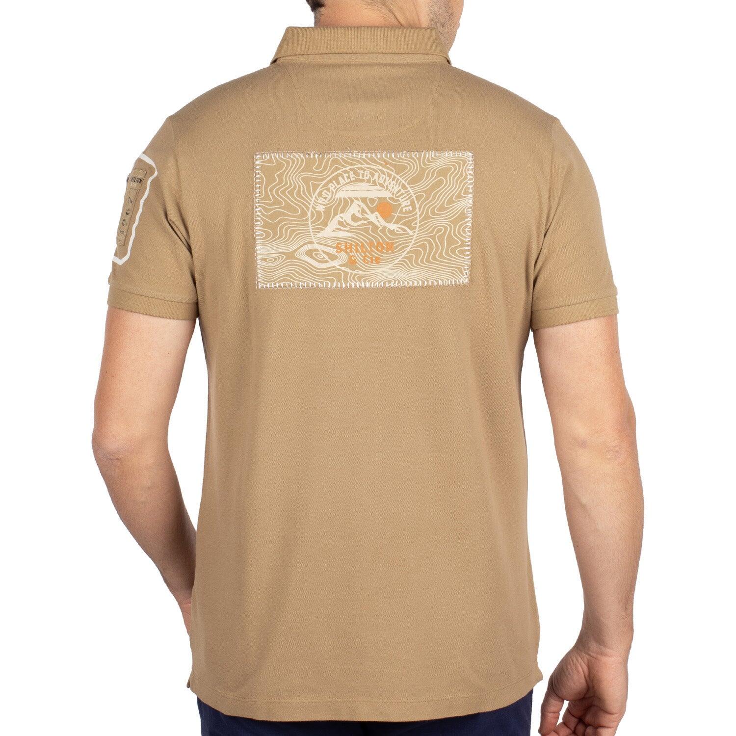 Shilton - Polo Expédition Homme - Polo Manches Courtes - Beige|gris - 42 M/l - Decathlon