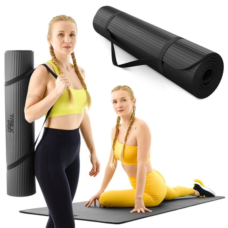 Mata do ćwiczeń NBR 1 cm 190x80cm czarna