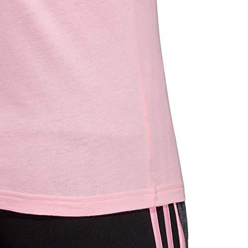T-Shirt Donna Adidas Essentials 3-Stripes Slim in Rosa/White 5/5