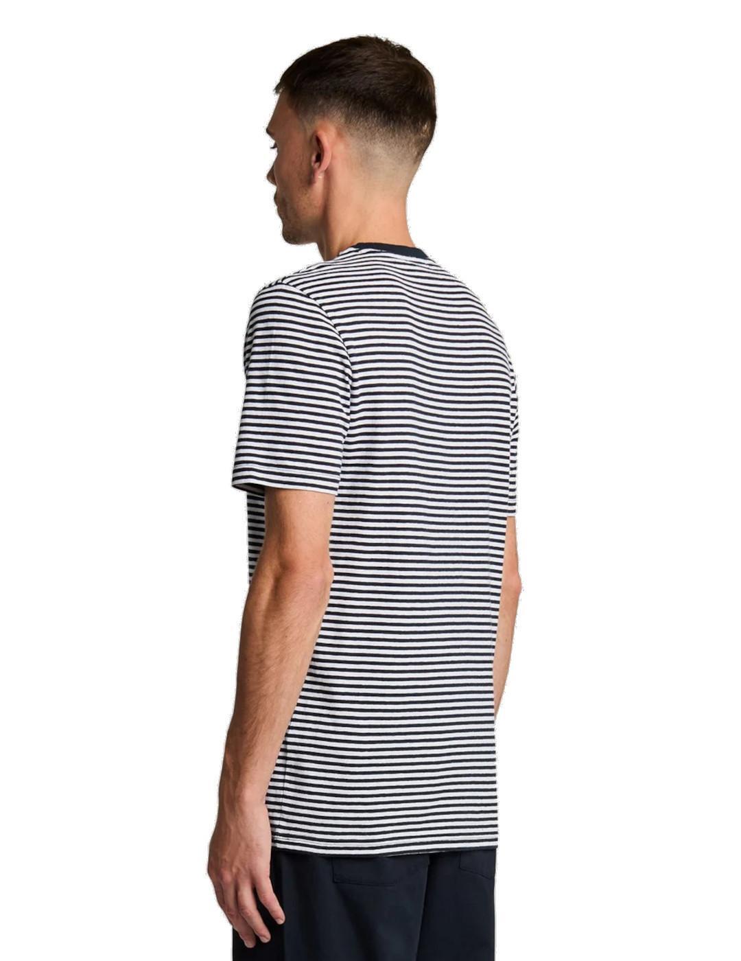 Camiseta para Hombre Lyle & scott Linen blend Blanco 2/5