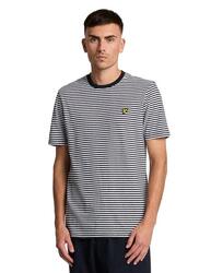 T-shirt pour homme Lyle & Scott mélange de lin blanc