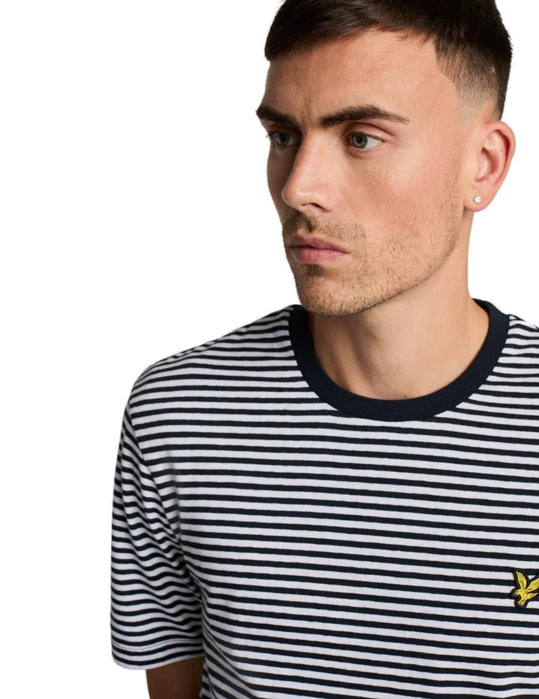 Camiseta para Hombre Lyle & scott Linen blend Blanco 3/5