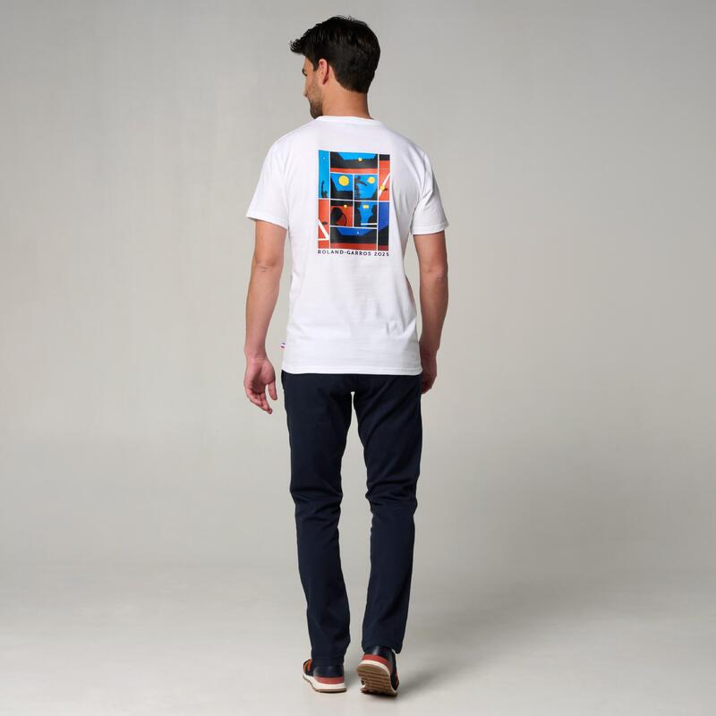 T-shirt Affiche 2025 Homme Roland-Garros - Blanc
