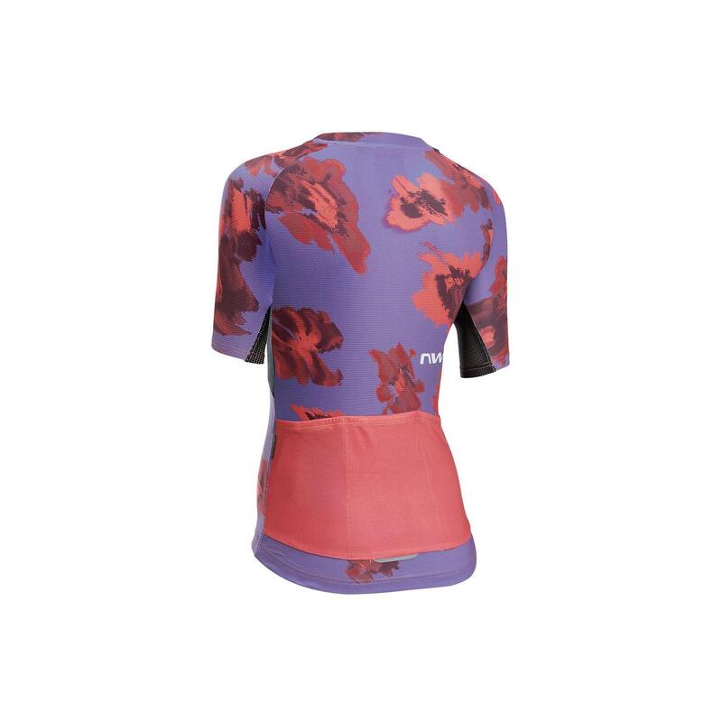 Tricou ciclism maneca scurta - Force EVO Woman Jersey Short Sleeve - Dark Purpl…