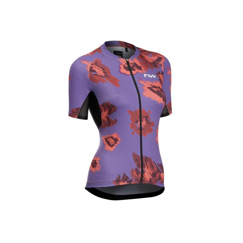 Tricou ciclism maneca scurta - Force EVO Woman Jersey Short Sleeve - Dark Purpl…