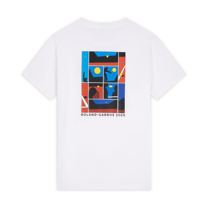 T-shirt Affiche 2025 Homme Roland-Garros - Blanc
