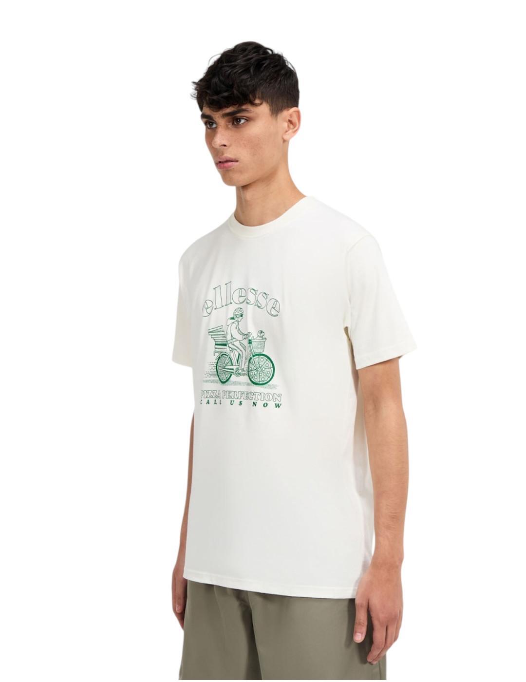 T-shirt pour Homme Ellesse Mellino Blanc 3/5