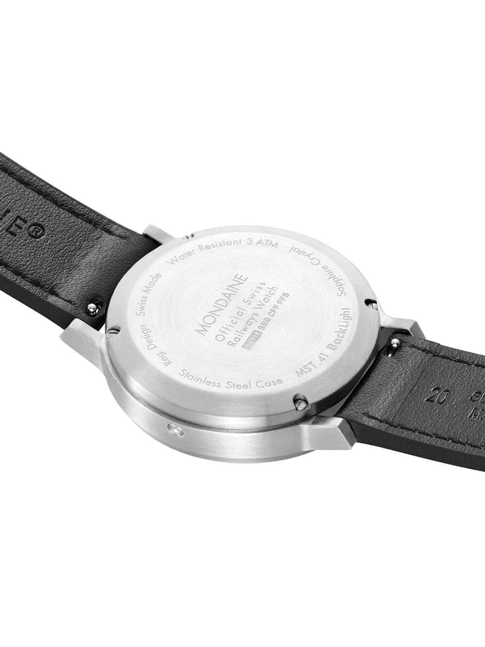 Herrenuhr Mondaine MST.4101B.LBV.2SE, Quartz, 41mm, 3ATM 5/5
