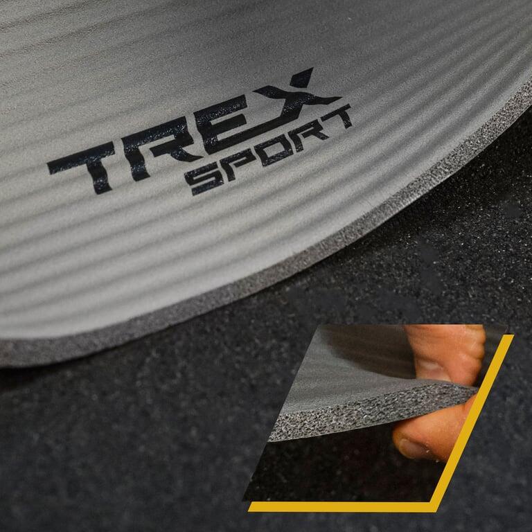 Tapis de fitness yoga et pilates 10 mm Trex Sport 190×80 cm gris 3/7