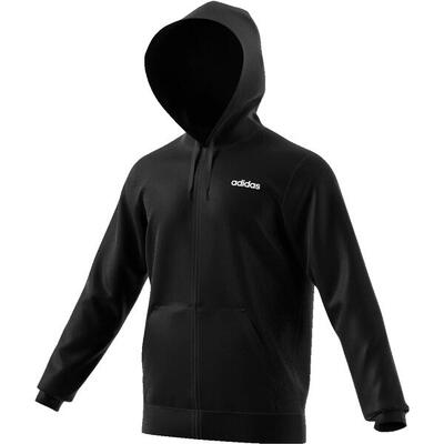 Felpa con Cappuccio Adidas DQ3103 per Uomo in Nero e Bianco