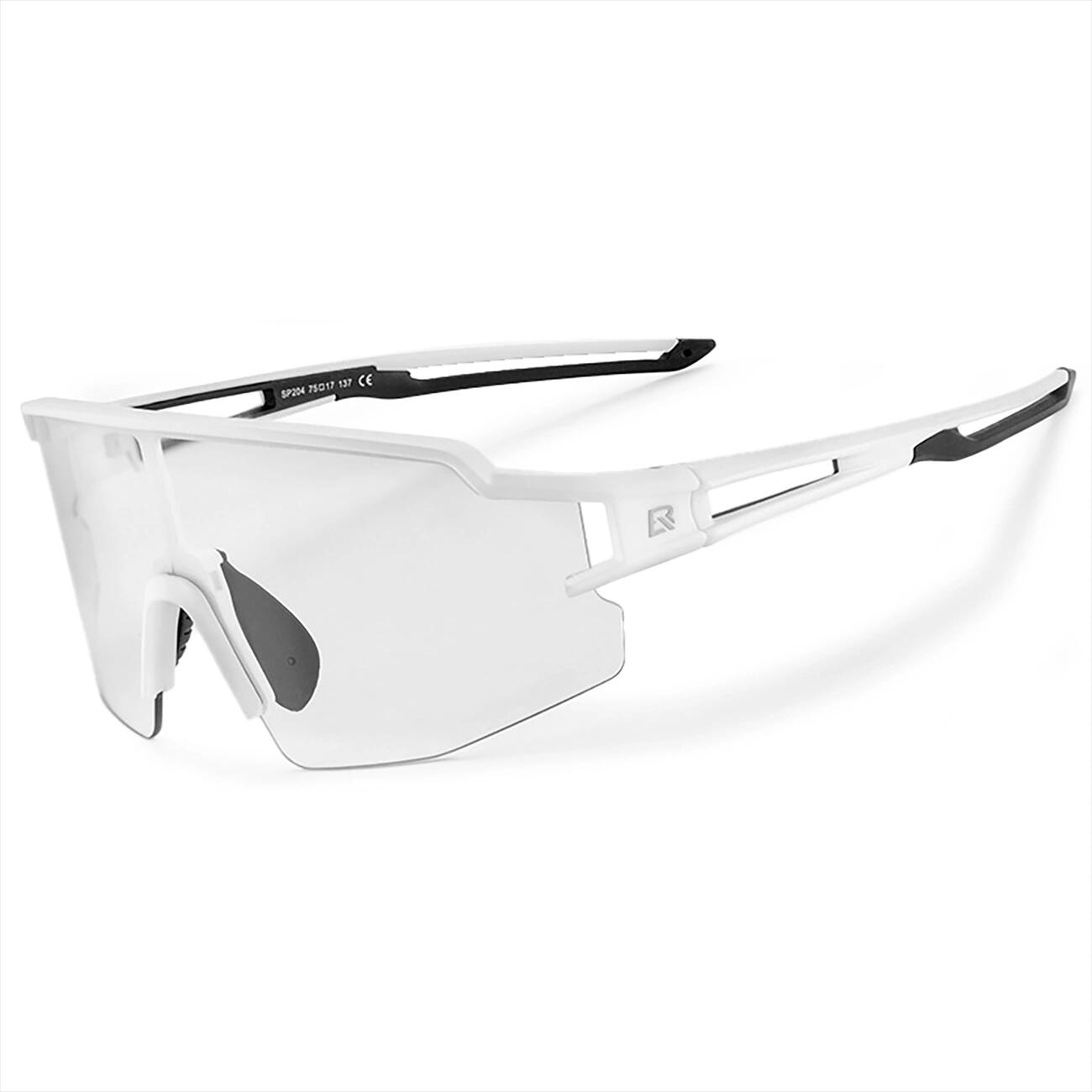 Rockbros - Lunettes De Cyclisme Photochromiques Avec Protection Uv   - Blanc - Lunettes De Soleil - Blanc - No Size - Decathlon