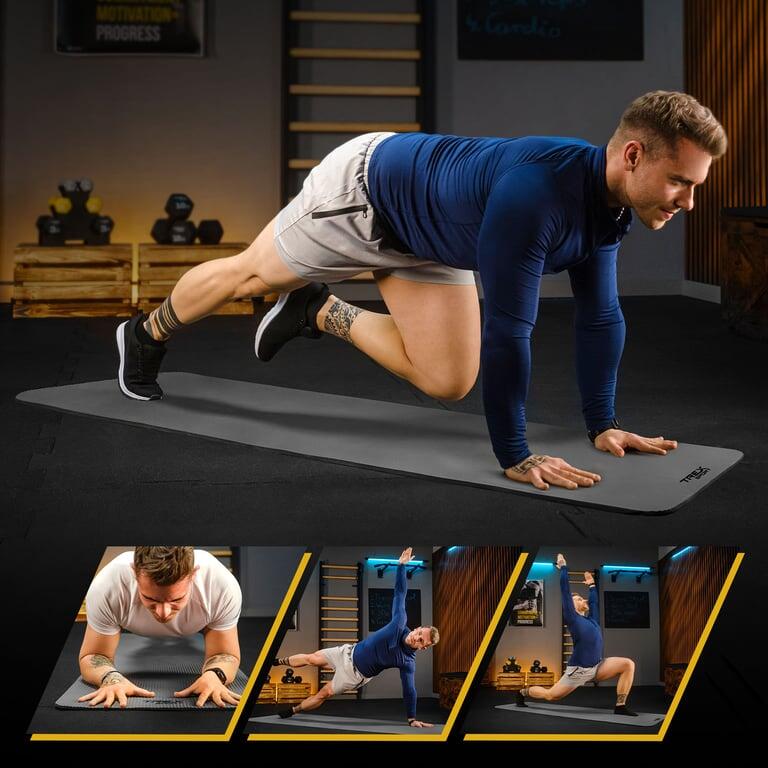 Saltea fitness yoga pilates Trex Sport 180x60cm gri 10mm