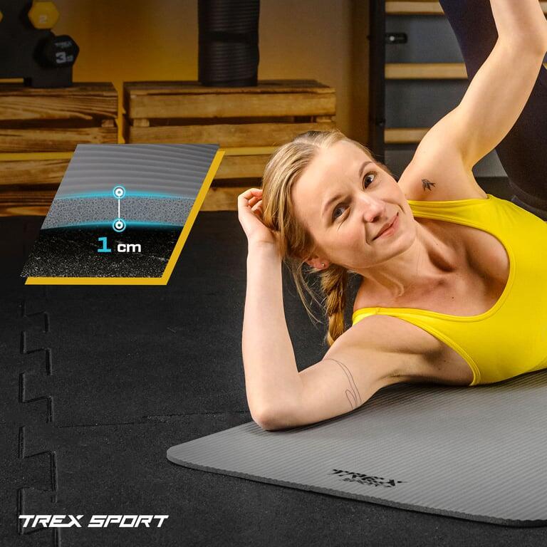 Saltea fitness yoga pilates Trex Sport 180x60cm gri 10mm
