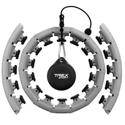 Fitness hoepel met massage-noppen trex sport 400 g grijs